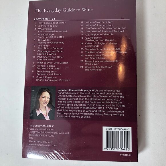 Great Courses Transcript Book Only The Everyday Guide to Wine Sealed E2 - Picture 2 of 8